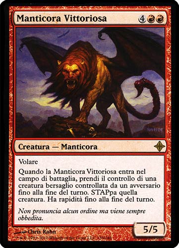 139 / 248 Manticora Vittoriosa rara (IT) -NEAR MINT-