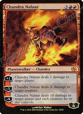 34 / 62 Chandra Nalaar rara mitica foil -NEAR MINT-
