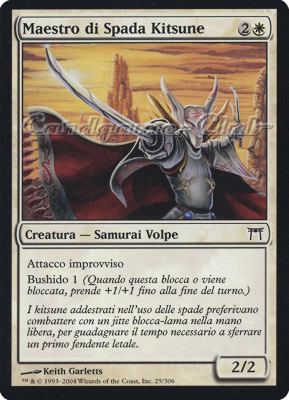 025 / 306 Maestro di Spada Kitsune comune (IT) -NEAR MINT-
