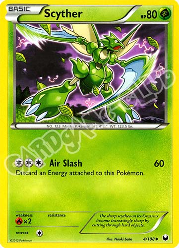 004 / 108 Scyther non comune (EN) -NEAR MINT-