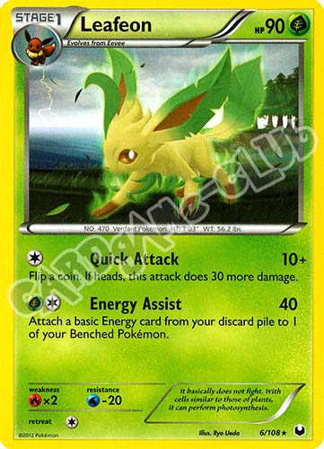 006 / 108 Leafeon rara (EN) -NEAR MINT-