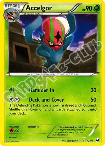 011 / 108 Accelgor rara (EN) -NEAR MINT-