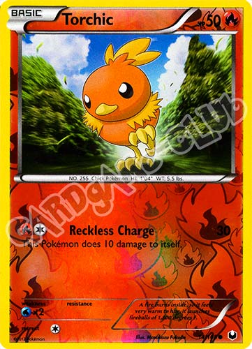 014 / 108 Torchic comune foil reverse (EN) -NEAR MINT-