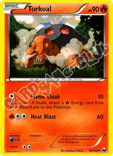 018 / 108 Torkoal non comune (EN) -NEAR MINT-