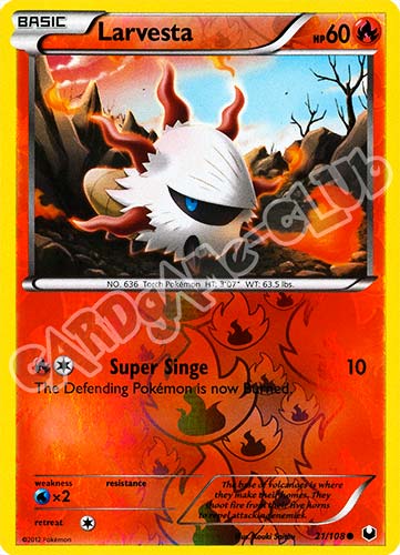 021 / 108 Larvesta comune foil reverse (EN) -NEAR MINT-