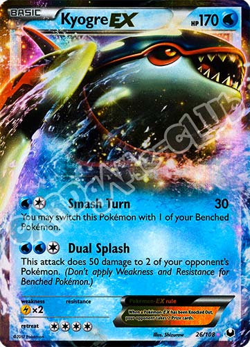 026 / 108 Kyogre Ex rara ex foil (EN) -NEAR MINT-