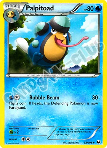 032 / 108 Palpitoad non comune (EN) -NEAR MINT-