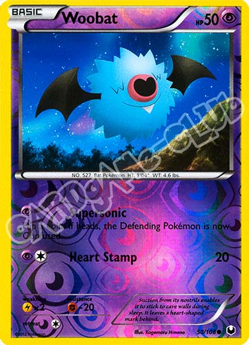 050 / 108 Woobat comune foil reverse (EN) -NEAR MINT-