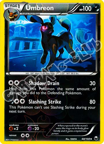 060 / 108 Umbreon non comune foil reverse (EN) -NEAR MINT-