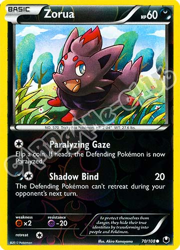 070 / 108 Zorua comune foil reverse (EN) -NEAR MINT-