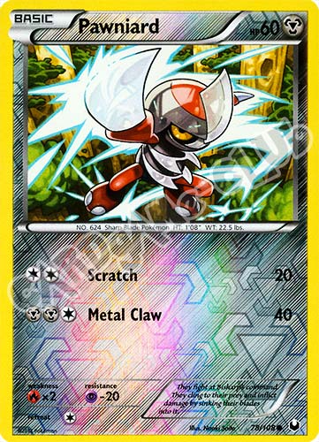 078 / 108 Pawniard comune foil reverse (EN) -NEAR MINT-
