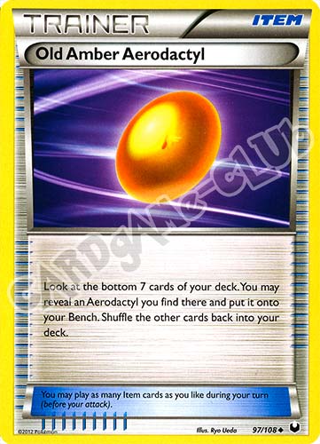 097 / 108 Old Amber Aerodactyl non comune (EN) -NEAR MINT-