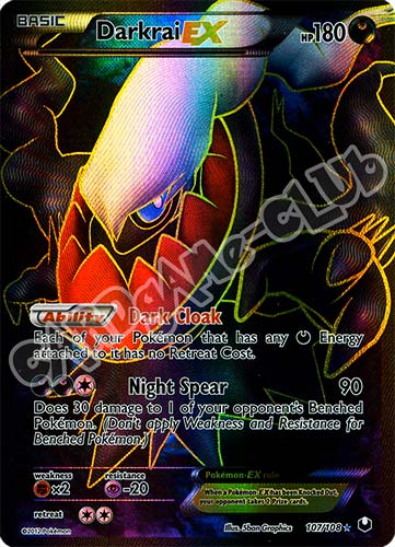 107 / 108 Darkrai Ex ultra rara foil (EN) -NEAR MINT-