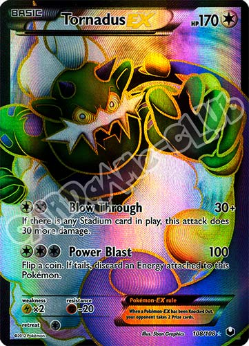 108 / 108 Tornadus Ex ultra rara foil (EN) -NEAR MINT-