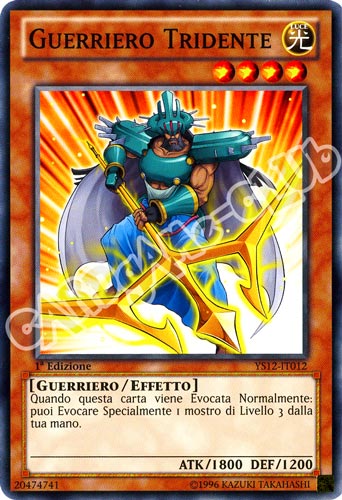 YS12-IT012 Guerriero Tridente comune 1a Edizione (IT) -NEAR MINT-
