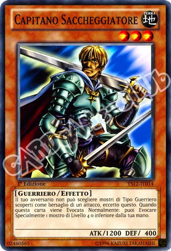 YS12-IT014 Capitano Saccheggiatore comune 1a Edizione (IT) -NEAR MINT-