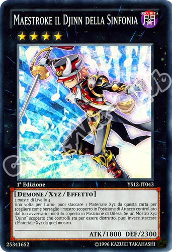 YS12-IT043 Maestroke il Djinn della Sinfonia super rara 1a Edizione (IT) -NEAR MINT-