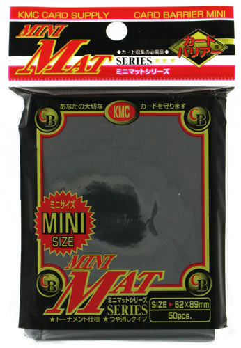 proteggi carte mini pacchetto da 50 bustine Mat Black
