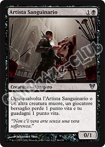 086 / 244 Artista Sanguinario non comune (IT) -NEAR MINT-