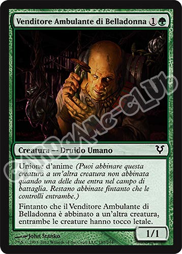 187 / 244 Venditore Ambulante di Belladonna comune (IT) -NEAR MINT-