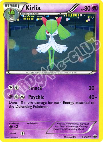 056 / 099 Kirlia non comune (EN) -NEAR MINT-