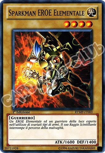 RYMP-IT003 Sparkman Eroe Elementale comune 1a Edizione (IT) -NEAR MINT-