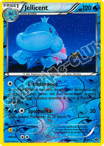 035 / 099 Jellicent rara foil reverse (IT)  -PLAYED-