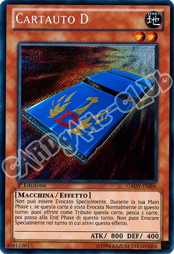 GAOV-IT006 Cartauto D rara segreta 1a Edizione (IT) -NEAR MINT-