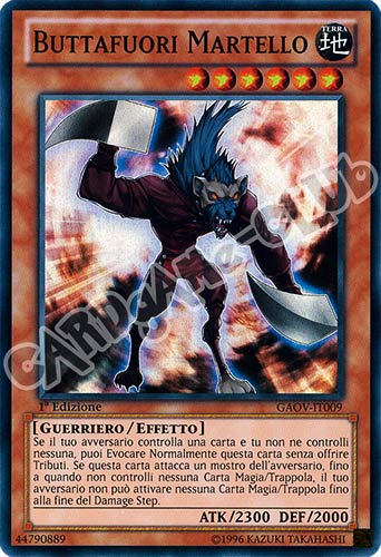 GAOV-IT009 Buttafuori Martello super rara 1a Edizione (IT) -NEAR MINT-