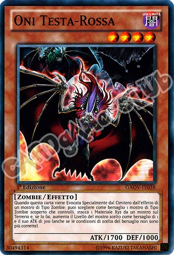GAOV-IT038 Oni Testa-Rossa comune 1a Edizione (IT) -NEAR MINT-