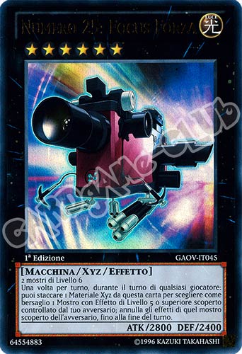 GAOV-IT045 Numero 25: Focus Forza ultra rara 1a Edizione (IT)  -GOOD-