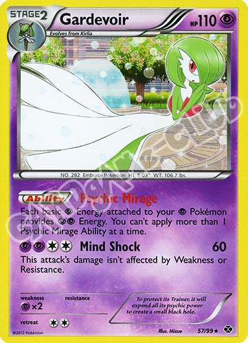 057 / 099 Gardevoir rara foil (EN) -NEAR MINT-