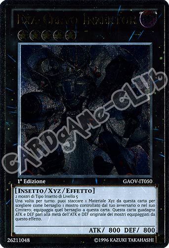 GAOV-IT050 Exa-Cervo Inzektor rara ultimate 1a Edizione (IT) -NEAR MINT-