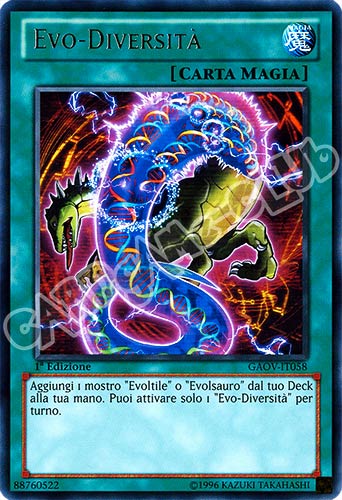 GAOV-IT058 Evo-Diversita' rara 1a Edizione (IT) -NEAR MINT-