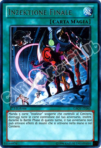 GAOV-IT060 Inzektione Finale rara 1a Edizione (IT) -NEAR MINT-
