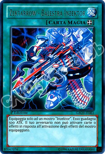 GAOV-IT061 Zektarrow-Balestra Inzektor rara 1a Edizione (IT) -NEAR MINT-