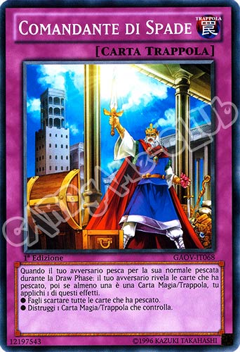 GAOV-IT068 Comandante di Spade comune 1a Edizione (IT) -NEAR MINT-