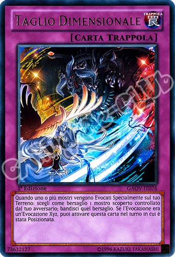 GAOV-IT076 Taglio Dimensionale rara 1a Edizione (IT) -NEAR MINT-
