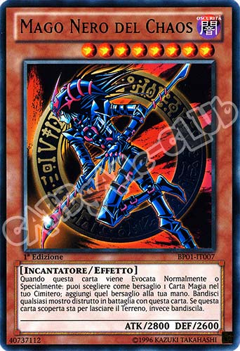 BP01-IT007 Mago Nero del Chaos rara 1a Edizione (IT) -NEAR MINT-