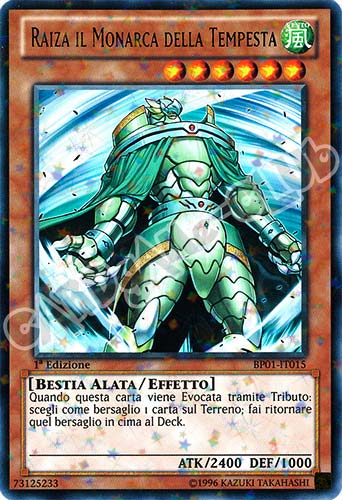 BP01-IT015 Raiza il Monarca della Tempesta rara starfoil 1a Edizione (IT) -NEAR MINT-