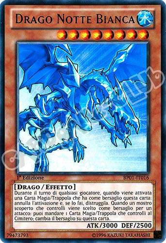 BP01-IT016 Drago Notte Bianca rara 1a Edizione (IT) -NEAR MINT-