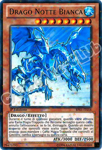 BP01-IT016 Drago Notte Bianca rara starfoil 1a Edizione (IT) -NEAR MINT-