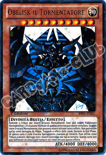 BP01-IT021 Obelisk il Tormentatore rara starfoil 1a Edizione (IT) -NEAR MINT-