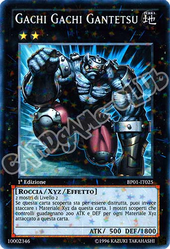 BP01-IT025 Gachi Gachi Gantetsu rara starfoil 1a Edizione (IT) -NEAR MINT-