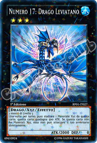 BP01-IT027 Numero 17: Drago Leviatano rara starfoil 1a Edizione (IT) -NEAR MINT-