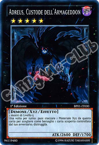 BP01-IT030 Adreus, Custode dell'Armageddon rara 1a Edizione (IT) -NEAR MINT-