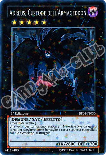 BP01-IT030 Adreus, Custode dell'Armageddon rara starfoil 1a Edizione (IT) -NEAR MINT-