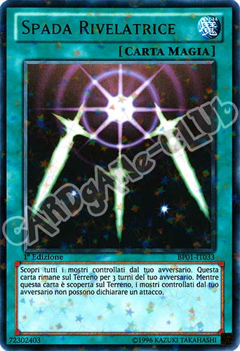 BP01-IT033 Spada Rivelatrice rara starfoil 1a Edizione (IT) -GOOD-