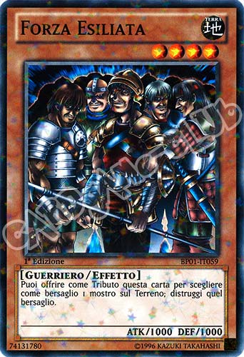 BP01-IT059 Forza Esiliata comune starfoil 1a Edizione (IT) -NEAR MINT-