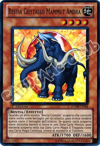 RYMP-IT044 Bestia Cristallo Mammut Ambra super rara 1a Edizione (IT) -NEAR MINT-